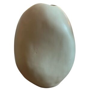 Ceramic Matte Sage Asymmetrical Vase